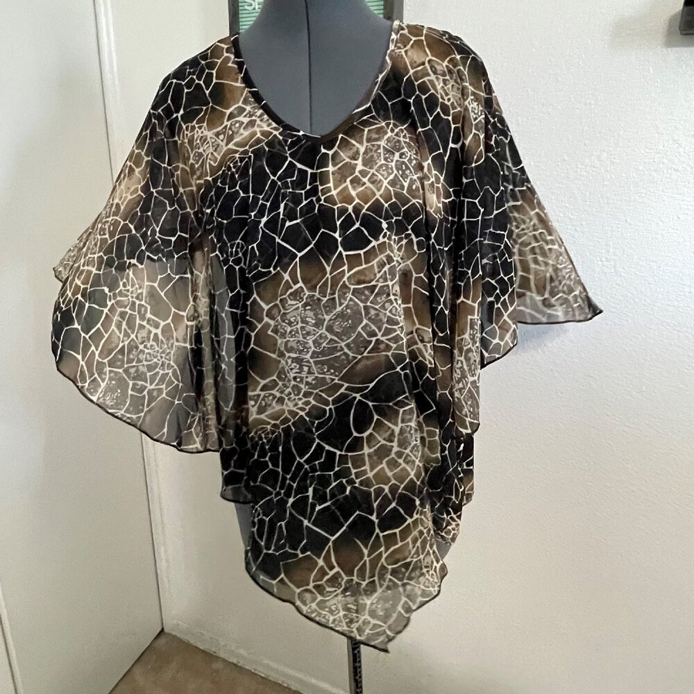 Black and Brown Blouse